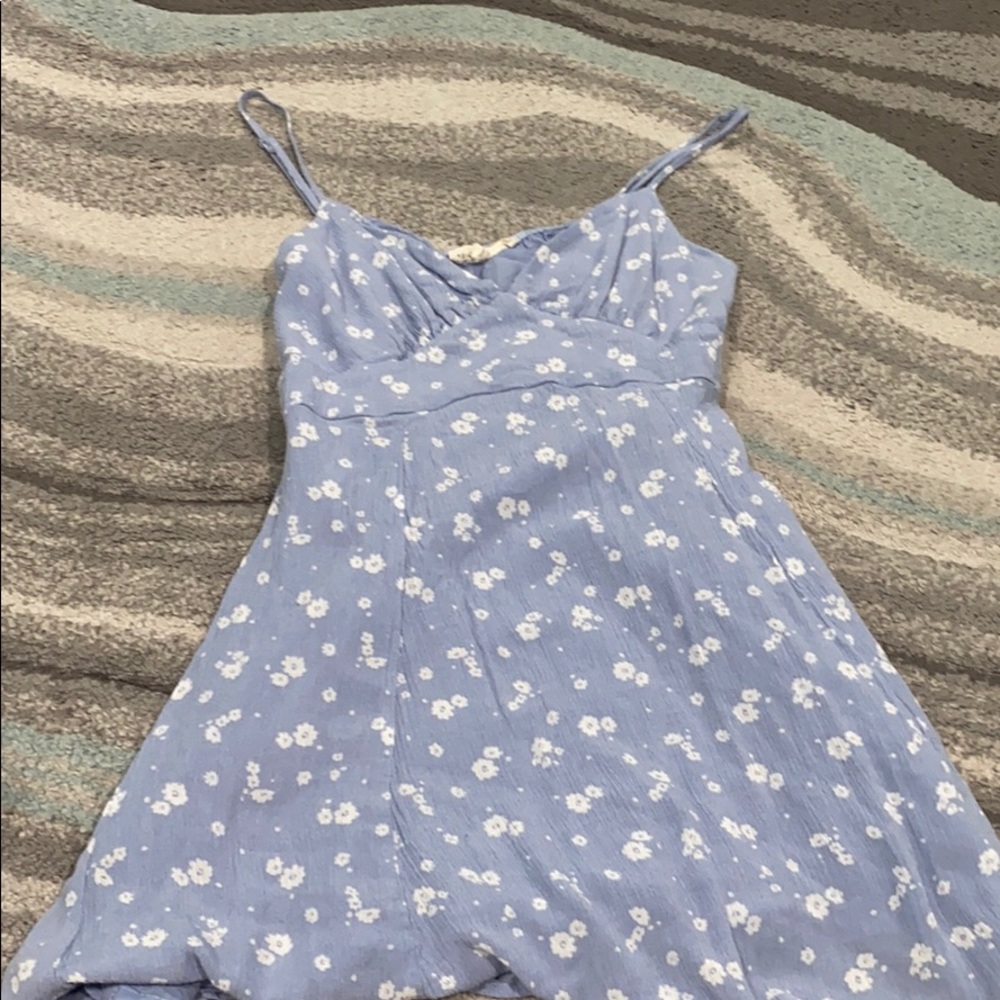 PacSun blue dress with flowers